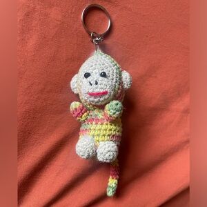 Crochet Monkey keychain